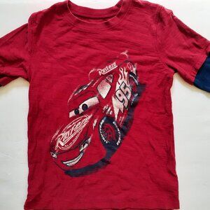 Cars Boys T-Shirt Lightning McQueen Jumping Beans Long Sleeve 7